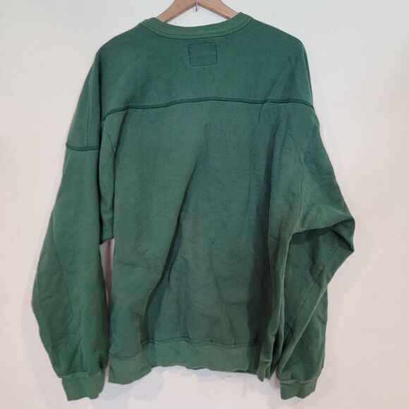 Vintage Guess Sweatshirt Embroidered Made In USA Spellout Mens XL Green Sweater - Picture 2 of 9